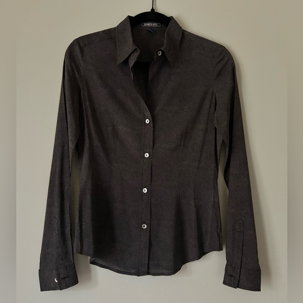 Vintage Silk Button Down Shirt